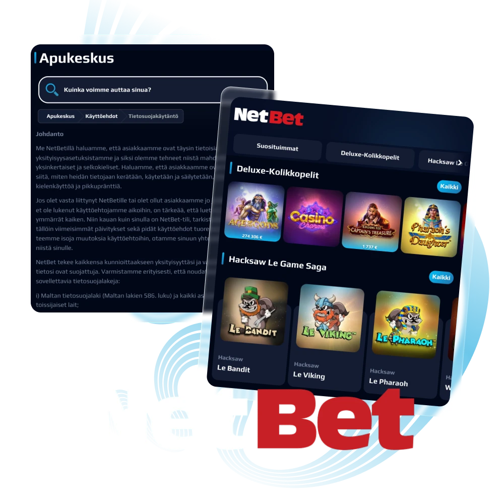 NetBet-nettikasino varmistaa pelaajiensa tietojen luottamuksellisuuden.
