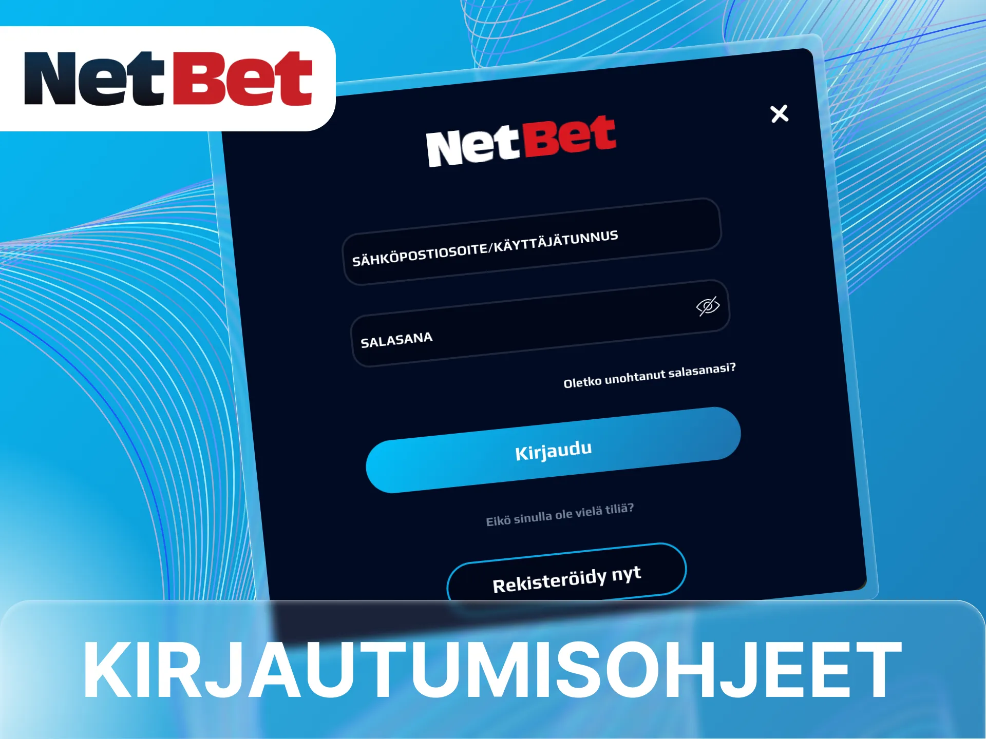 Kirjaudu sisään NetBet-nettikasinon verkkosivustolle tehdäksesi talletuksen.