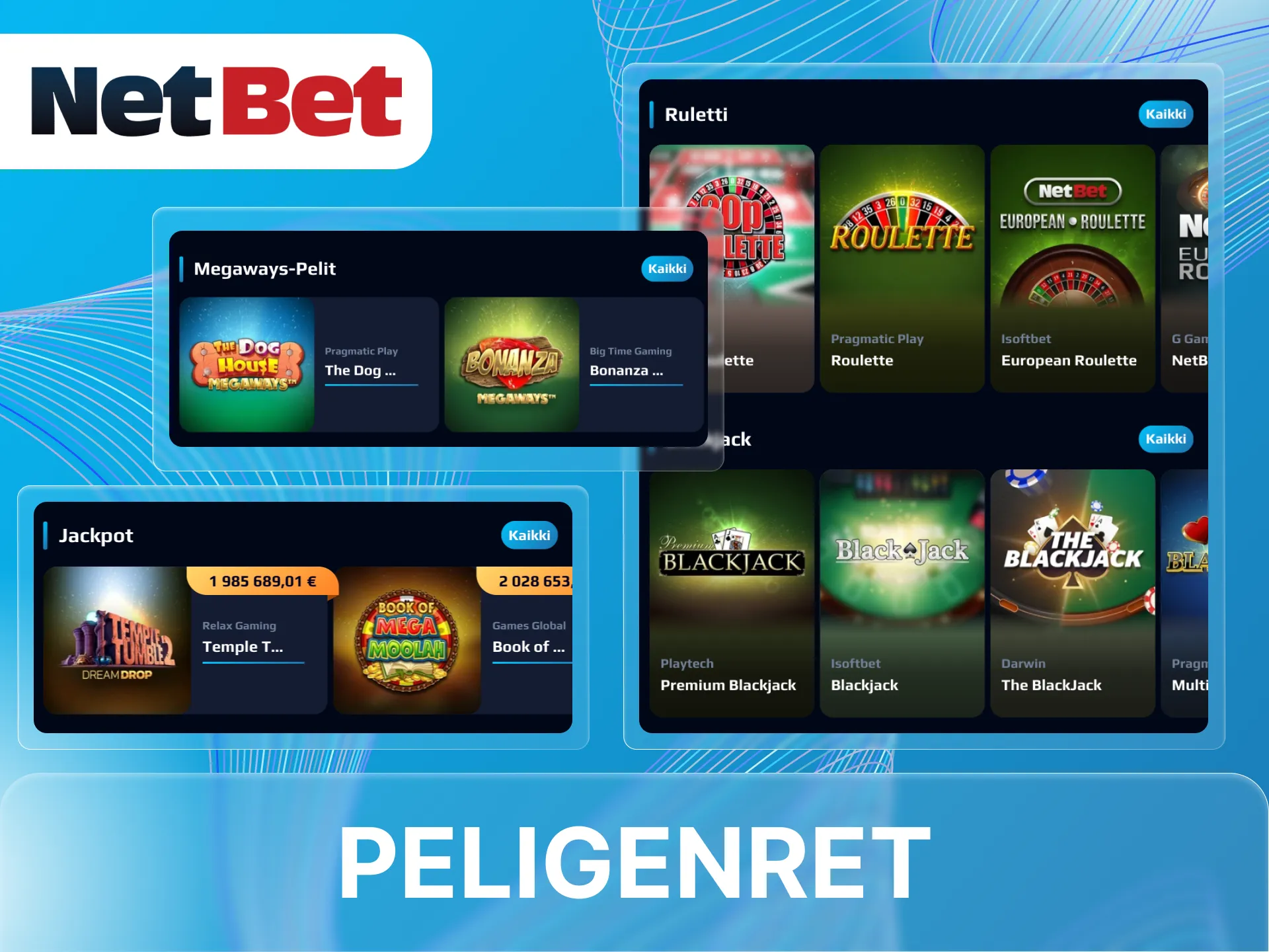 Mitä pelityylejä NetBet-nettikasinolla on tarjolla.