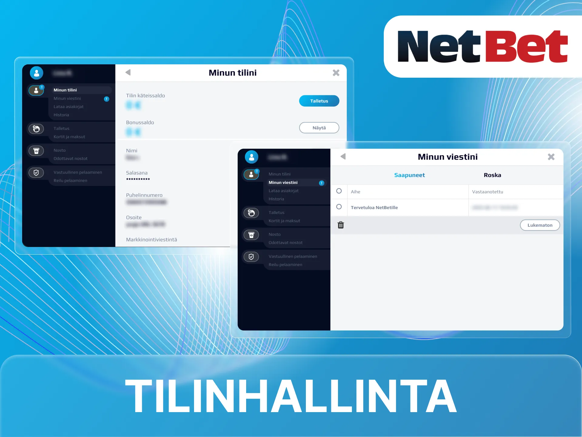Aseta pelirajoituksia NetBet-nettikasinolla.