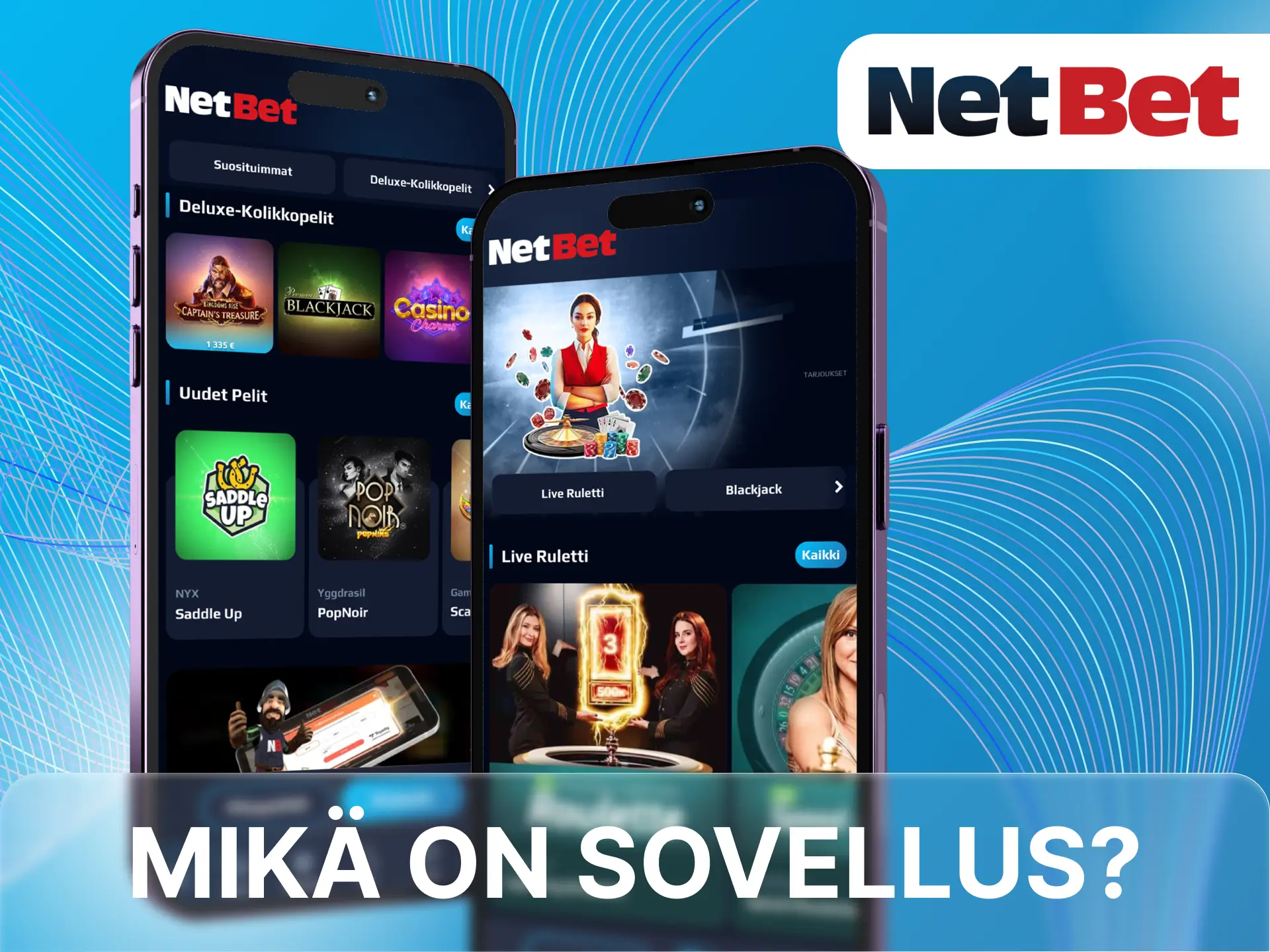 NetBet-nettikasino on mukautettu pelaamiseen mobiililaitteilla.