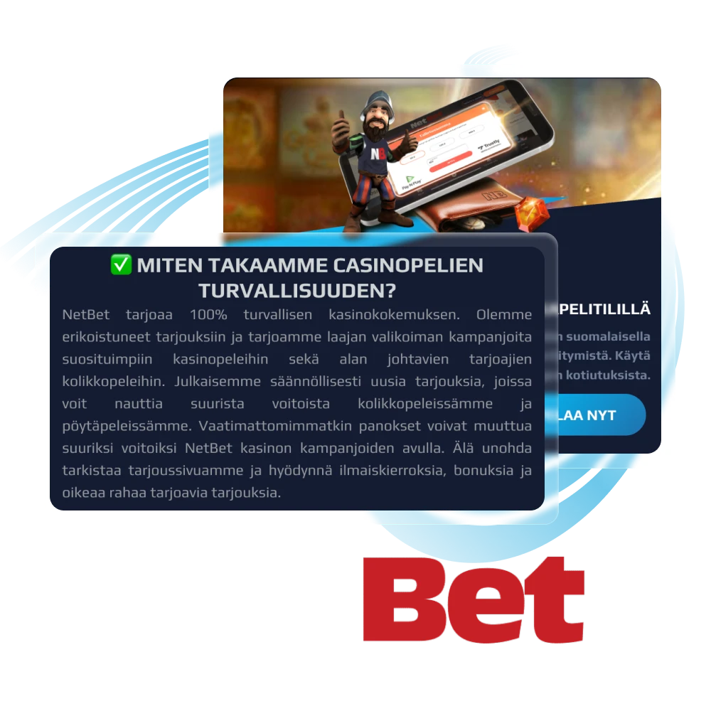 Onko NetBet-nettikasinolla pelaaminen turvallista.
