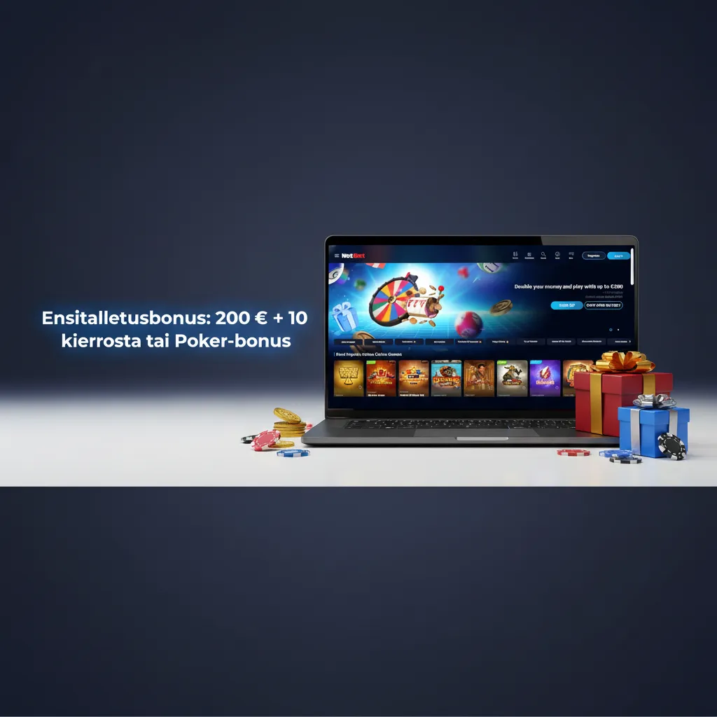 NetBet ensitalletusbonus: 100% jopa 200 € + 10 Shining Crown -kierrosta tai Poker-bonus jopa 1 500 €. Minimitalletus 10 €