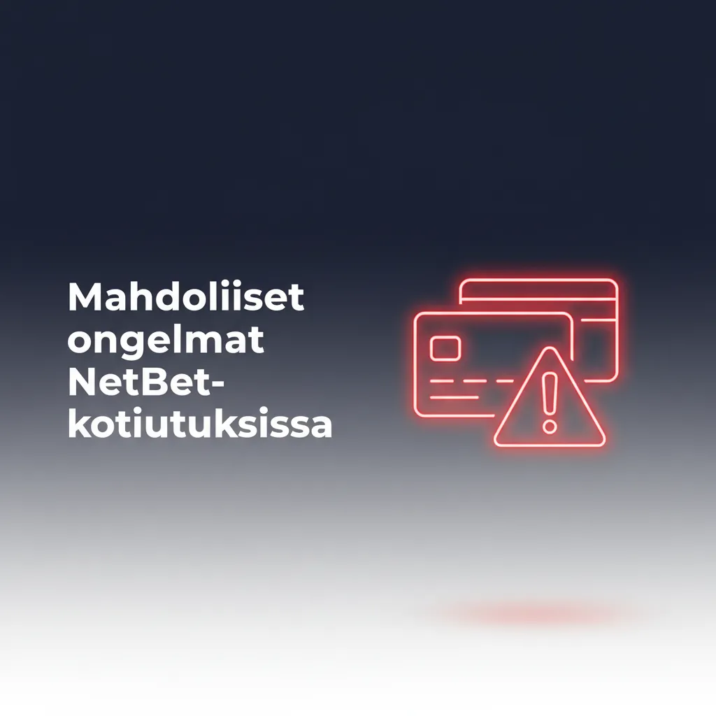 Infografiikka NetBet-kotiutusten ongelmista: KYC puuttuu, maksutapa, tietovirhe, pankkihylkäys, bonusehdot, valuuttamuunnos.