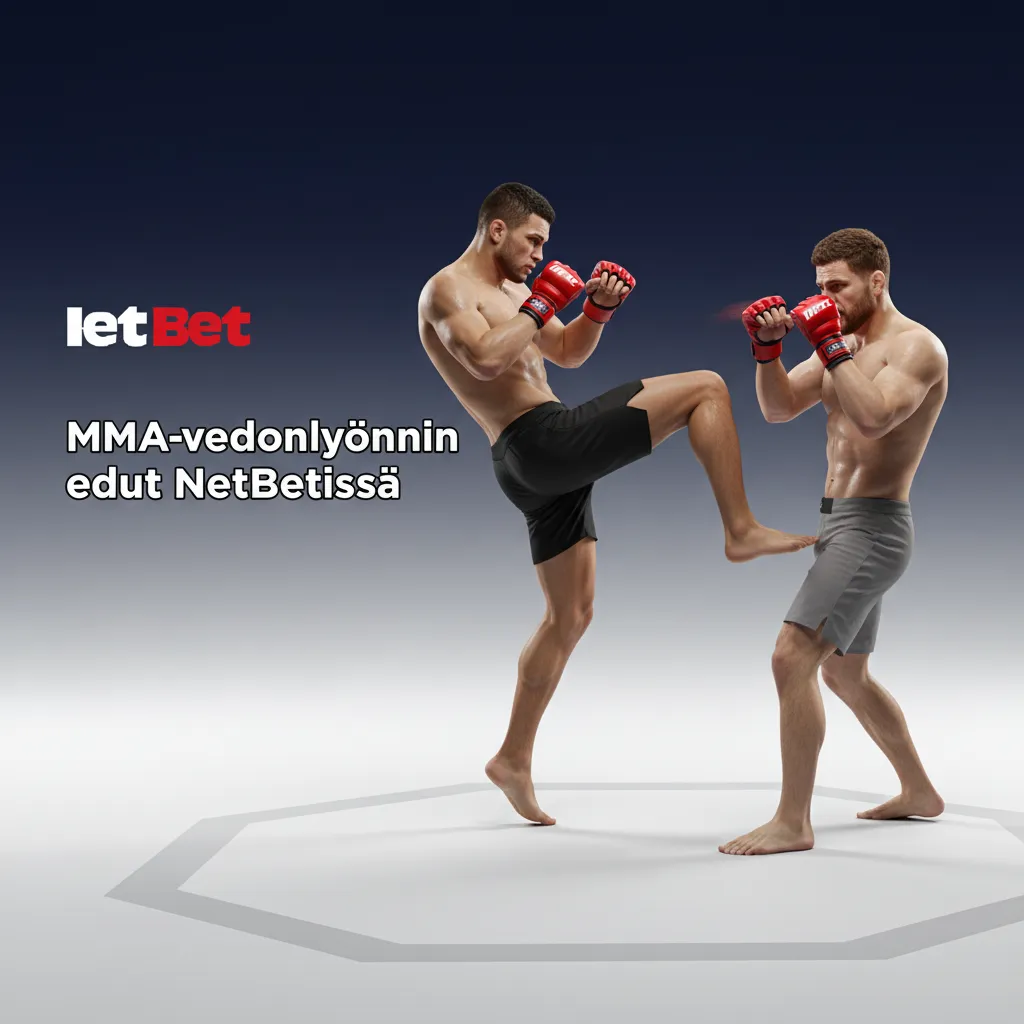 NetBet MMA-vedonlyönti: UFC, PFL, Bellator, ennakko- ja live-kohteet, nopeat kertoimet, Cash Out, yhdistelmävedot, maksut.