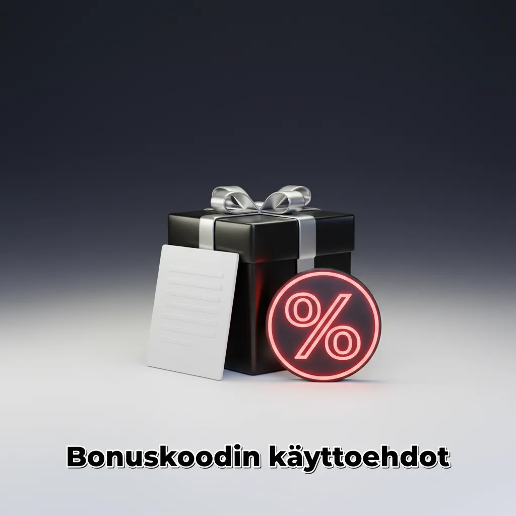 Bonuskoodin käyttöehdot: 18+, yksi koodi/asiakas, minitalletus, kierrätysvaatimus, maksutaparajoituksia, pelaa vastuullisesti