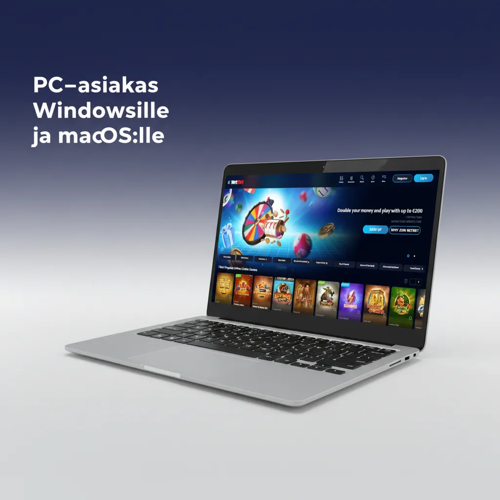PC-asiakas Windowsille ja macOS:lle – vedot ja kasinopelit ilman erillistä sovellusta virallisella sivustolla.