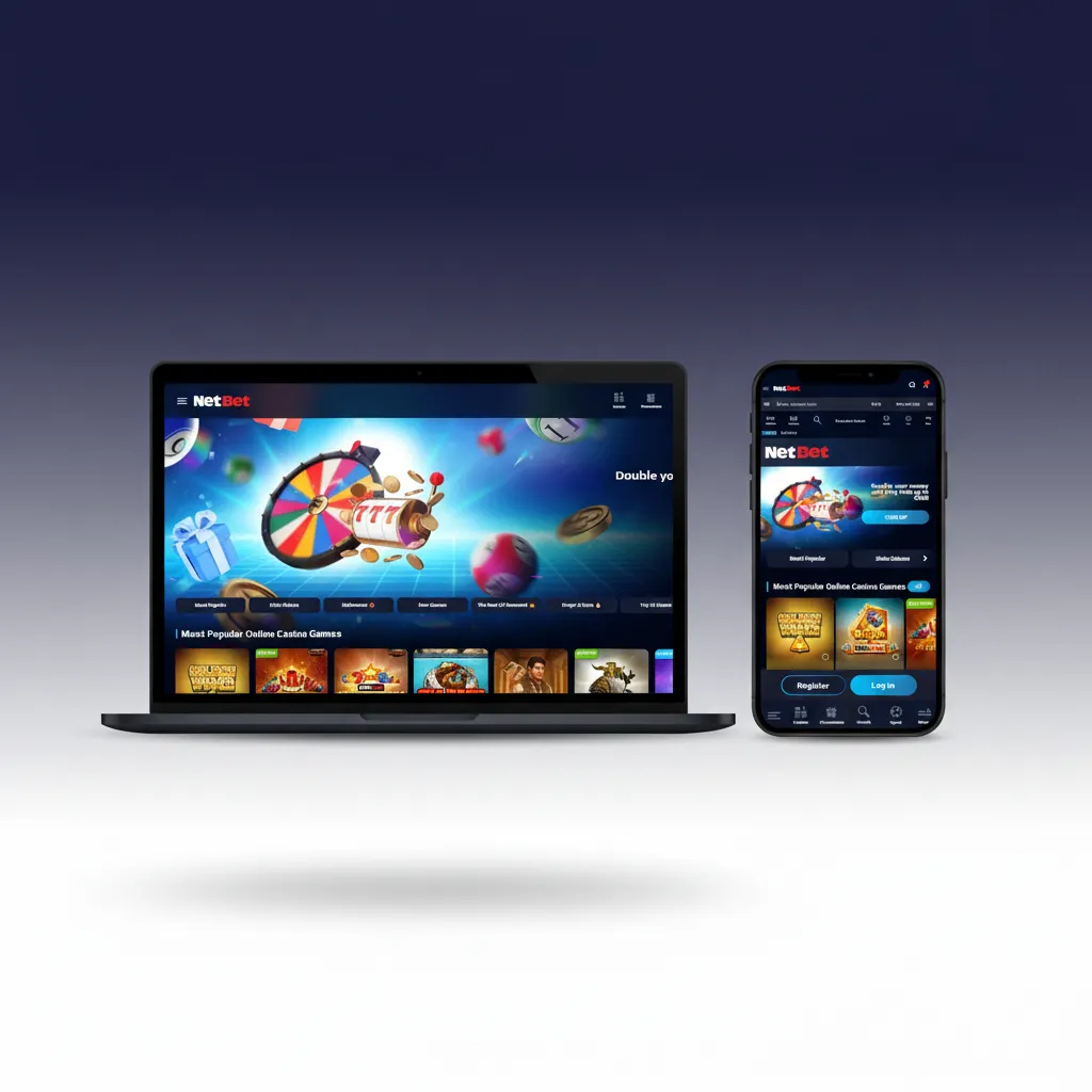 NetBet‑sivun yläpalkki: Vedonlyönti, Live‑vedot, E‑urheilu, Kasino jne.; haku, kuponki, suosikit ja kassa näkyvissä.