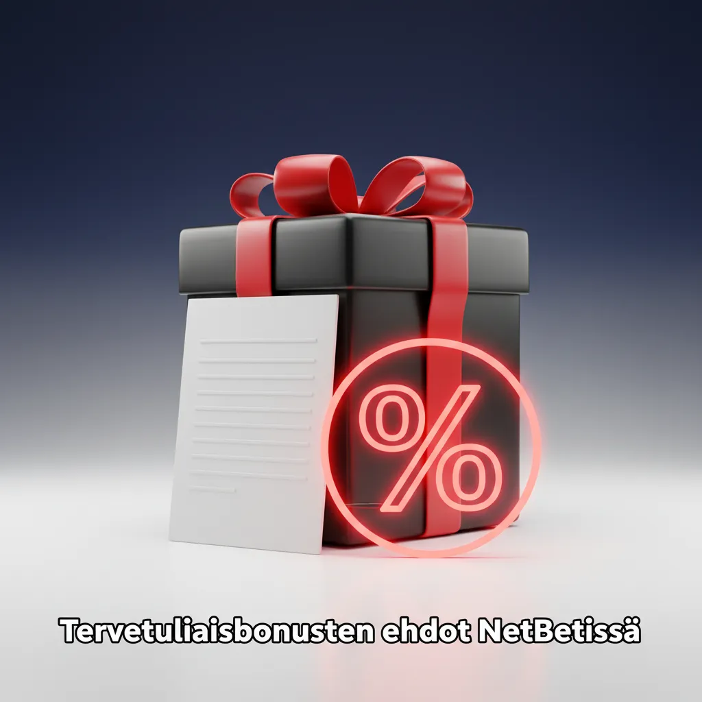 Infografiikka: NetBetin tervetuliaisbonuksen ehdot – 18+, yksi bonus per henkilö, minitalletus, kierrätysvaatimukset.